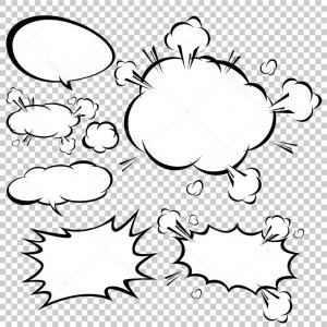 300x300 Photostock Vector Set Of Different Flat White Speech Bubbles