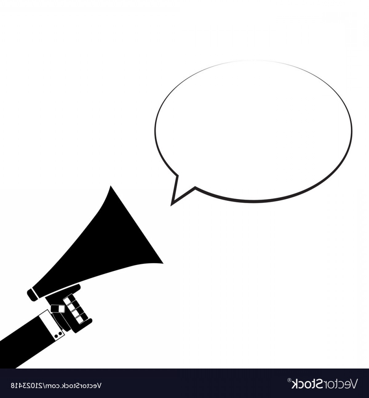 1200x1296 Announcement In Megaphone Speech Bubble Vector Soidergi