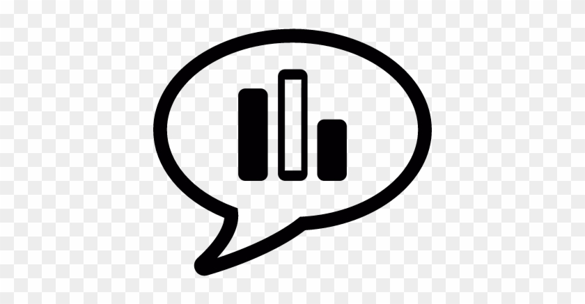 840x437 Bar Graph In Speech Bubble Vector