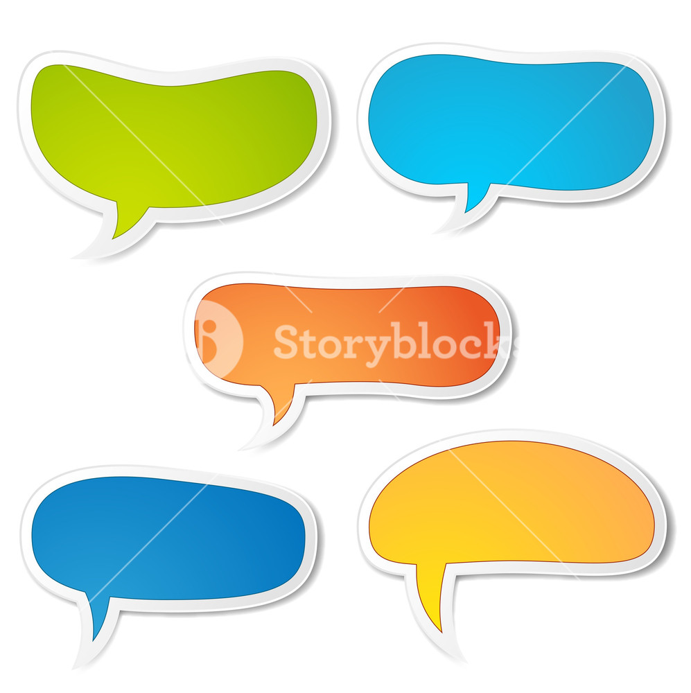 997x1000 Speech Bubble Vector Designs Royalty Free Stock Image