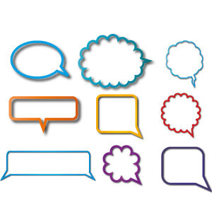 300x300 Speech Bubbles Vector Set Free Vectors Ui Download