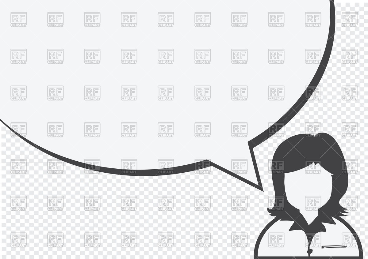1200x846 Talking Woman With Speech Bubble Vector Image Of People Tumdee