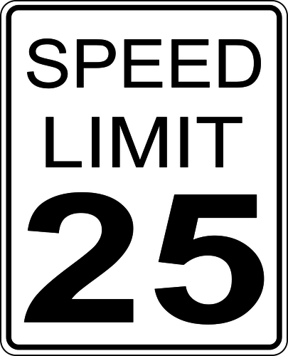 Speed Limit Sign Vector