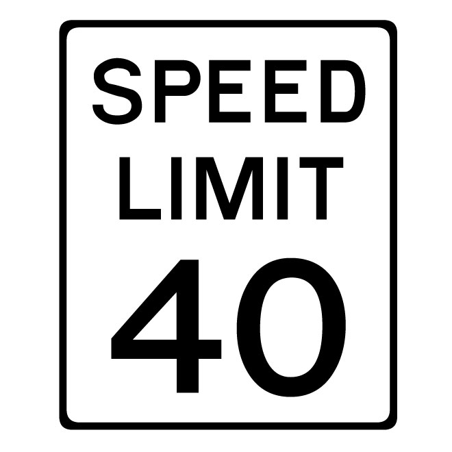 660x660 Speed Limit Vector Symbol