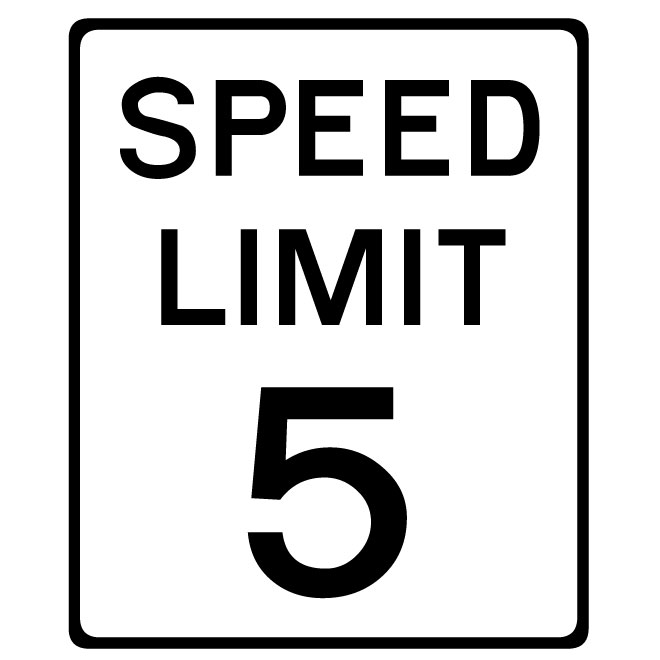 660x660 Speed Limit Vector Sign