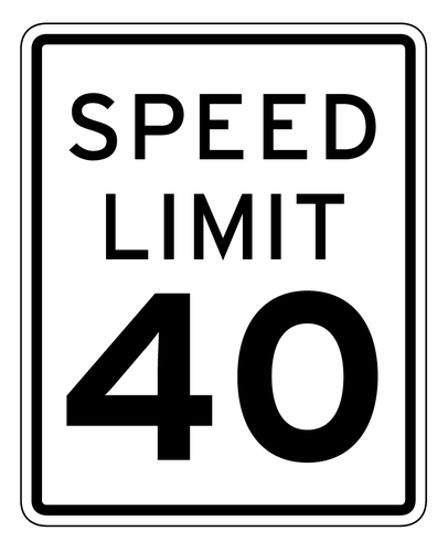 Speed Limit Sign Vector at Vectorified.com | Collection of Speed Limit ...