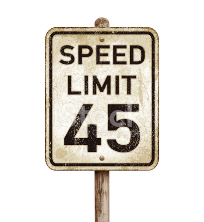 406x440 Vintage American Speed Limit Mph Road Sign Vector Illustratio