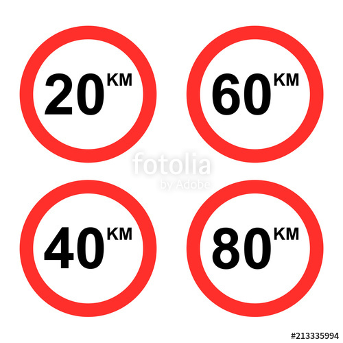 500x500 Traffic Speed Limit Sign Stock Image And Royalty Free Vector