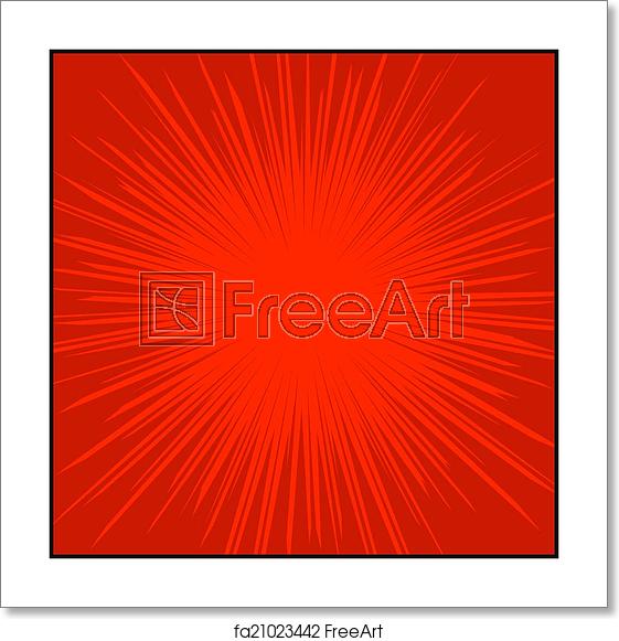 561x581 Free Art Print Of Comics Color Radial Speed Lines Graphic Effects