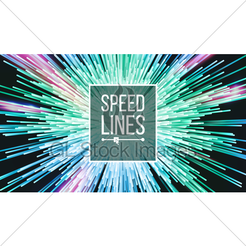 500x500 Speed Lines Vector Power Effect Beam Background Radial Gl