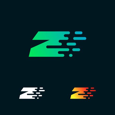 490x490 Letter Z Modern Speed Shapes Logo Design Vector
