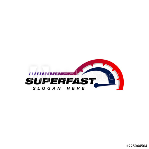 500x500 Speed Vector Logo Design Speedometer Icon Symbol Design Template