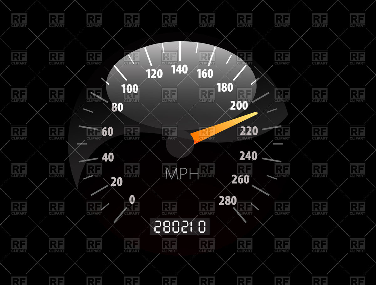 1200x911 Speedometer Vector Image Of Signs, Symbols, Maps