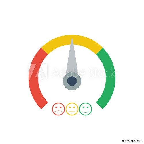 500x500 Speedometer Speedometer Vector Icon Scale Of Emotions Easy
