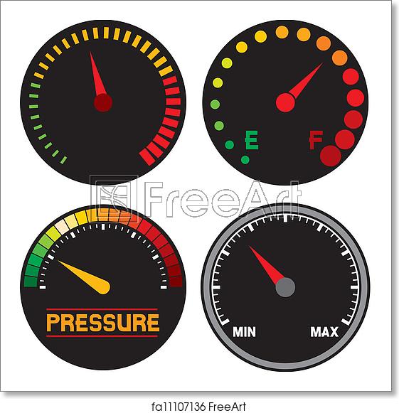 561x581 Free Art Print Of Vector Speedometer Vector Speedometer