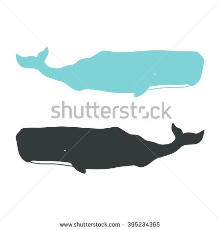 450x470 Sperm Whales Vector Illustration Isolated On A White Background