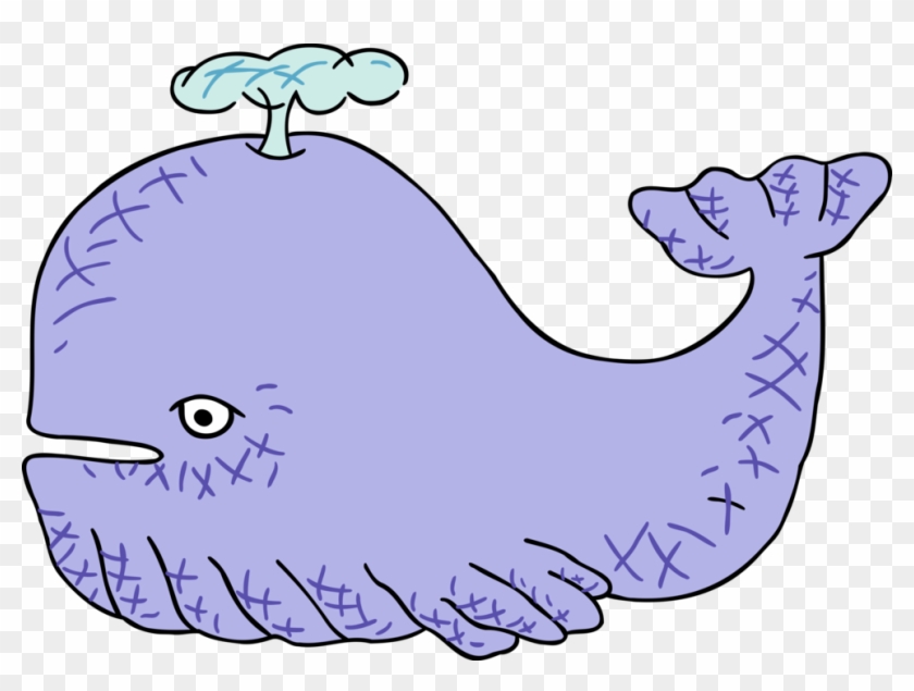 840x635 Vector Illustration Of Cartoon Sperm Whale Blows Air
