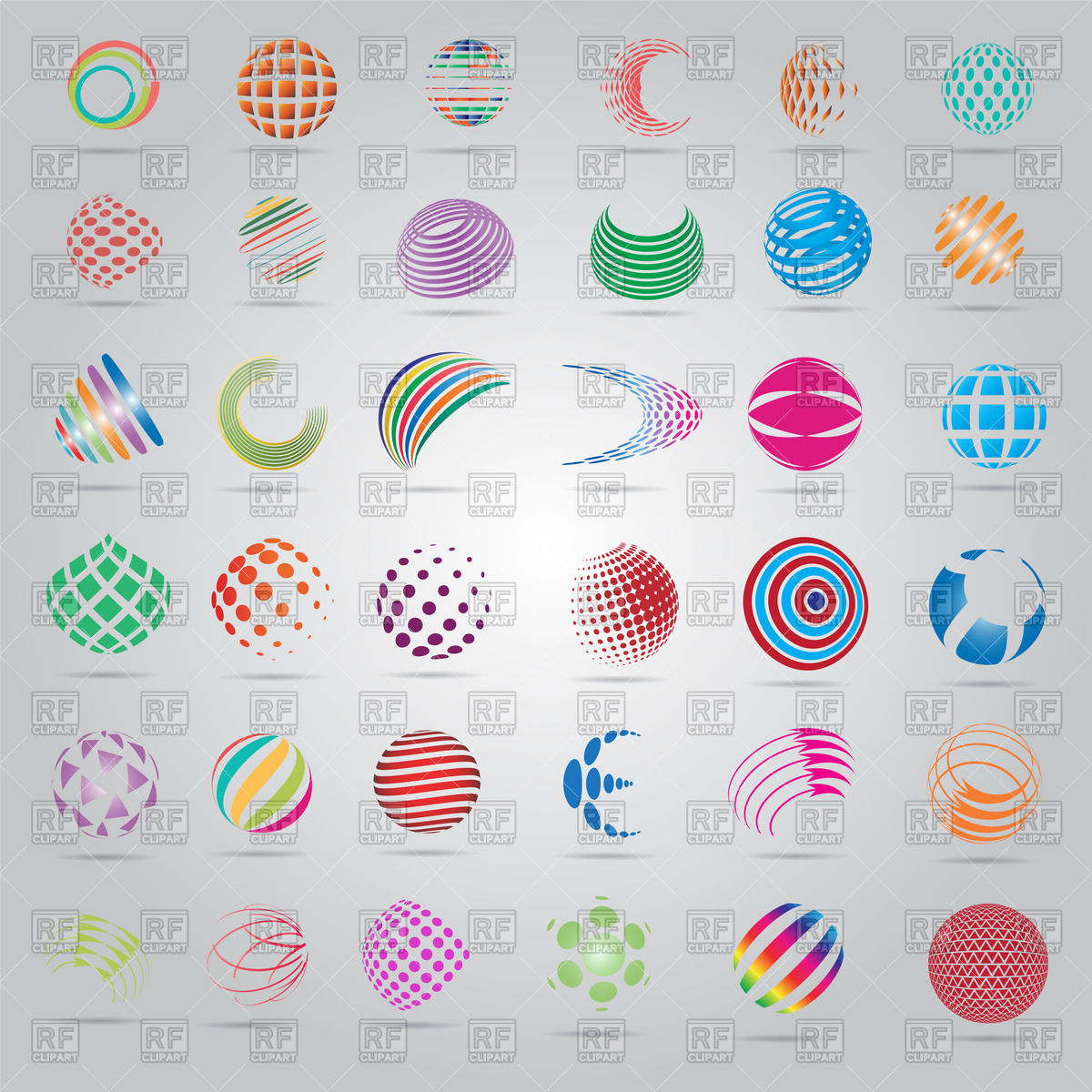 1200x1200 Sphere Icons Set