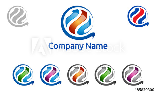 500x300 Global, Globe, World, Abstract, Ball, Spiral, Sphere, Logo