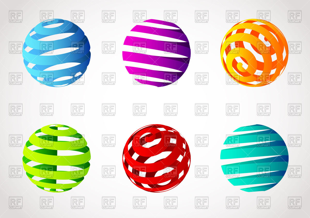 1200x843 Striped Spiral Sphere Vector Image Of Design Elements Sonneon