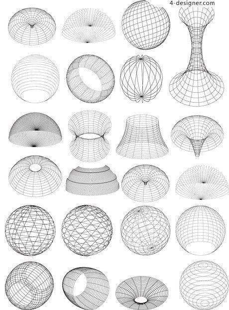 460x622 Wireframe Sphere Of Practical Change Vector Material