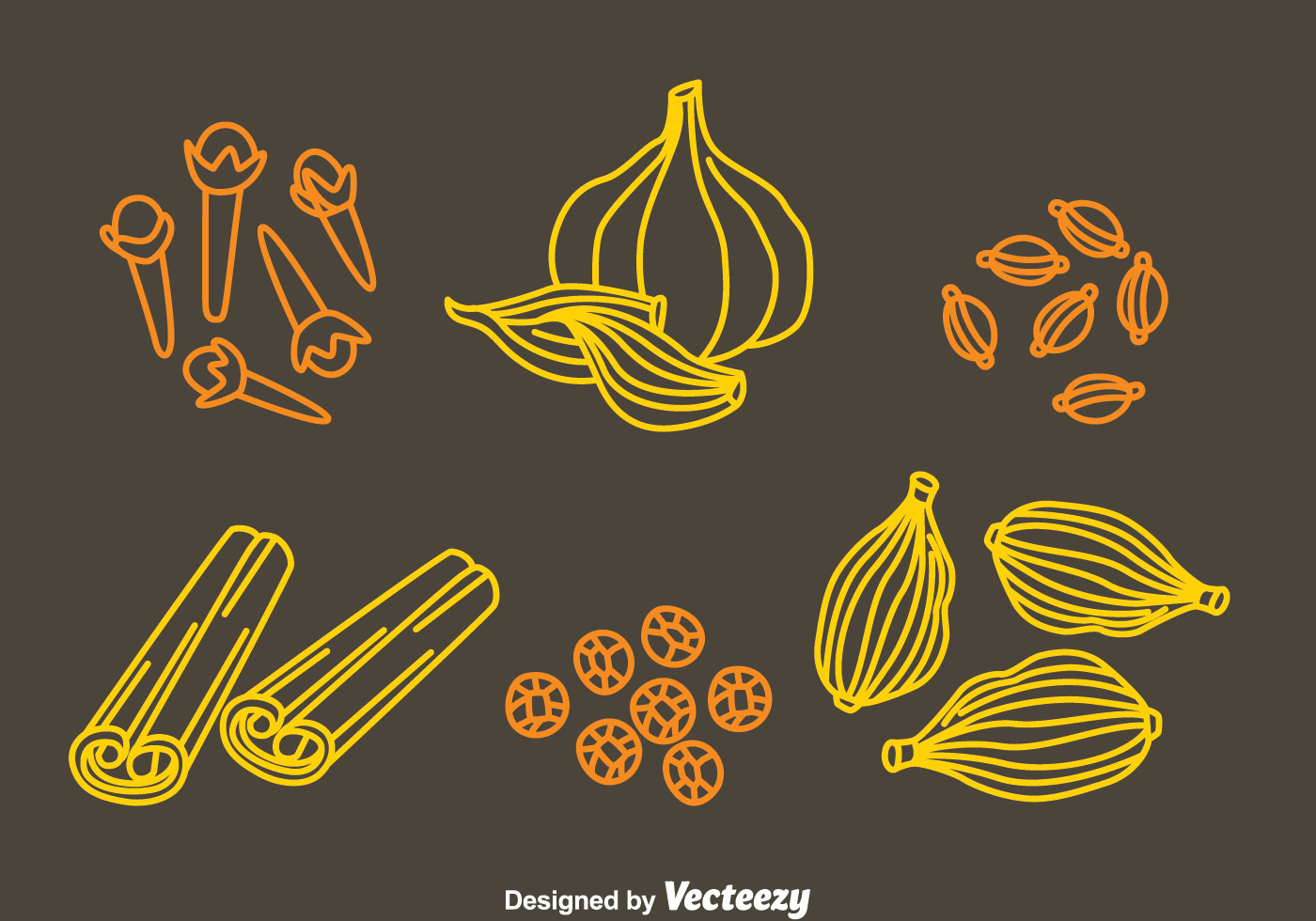 1400x980 Spices Free Vector Art