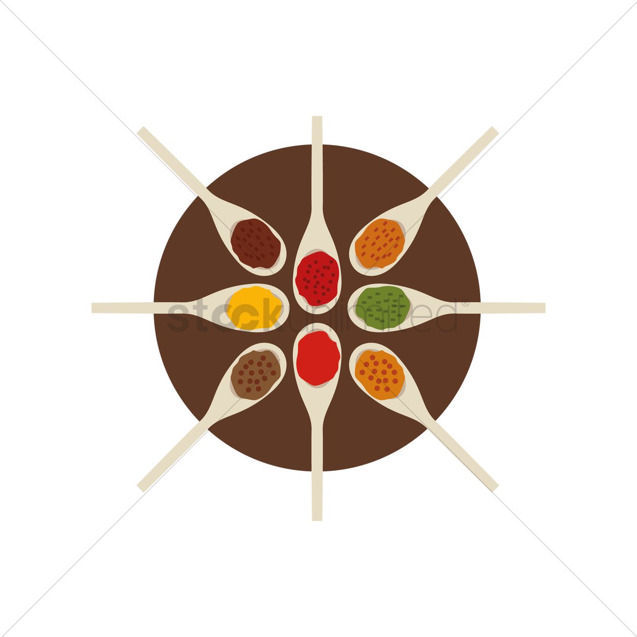 Spices Vector Image 1300x1300 Spices Vector Image