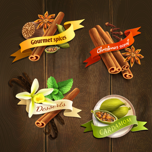 Different Spices Vector Labels Free Download 500x500 Different Spices Vector Labels Free Download