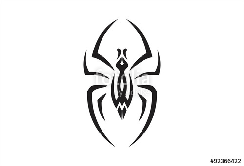 500x342 Spider Tribal Logo Vector Stock Image And Royalty Free Vector