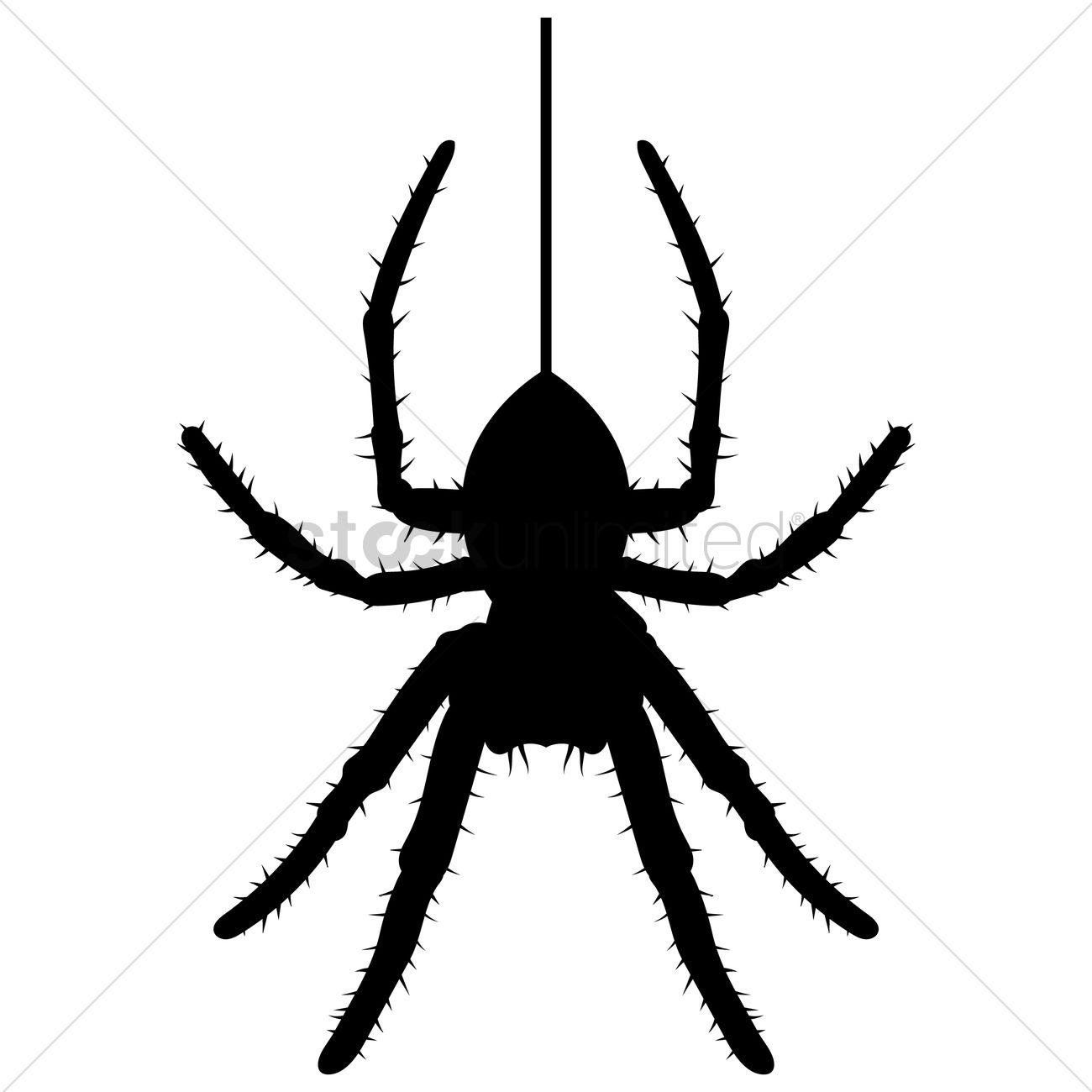 1300x1300 Spider Silhouette Vector Image