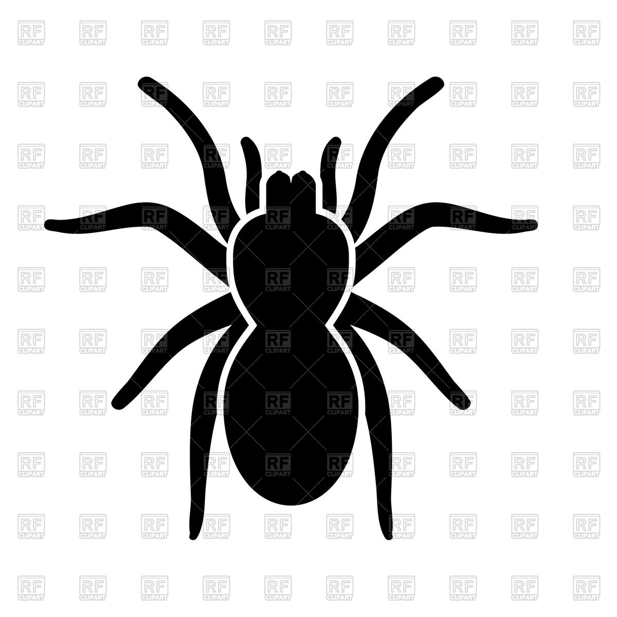 1200x1200 Spider Silhouette Vector Image Of Objects