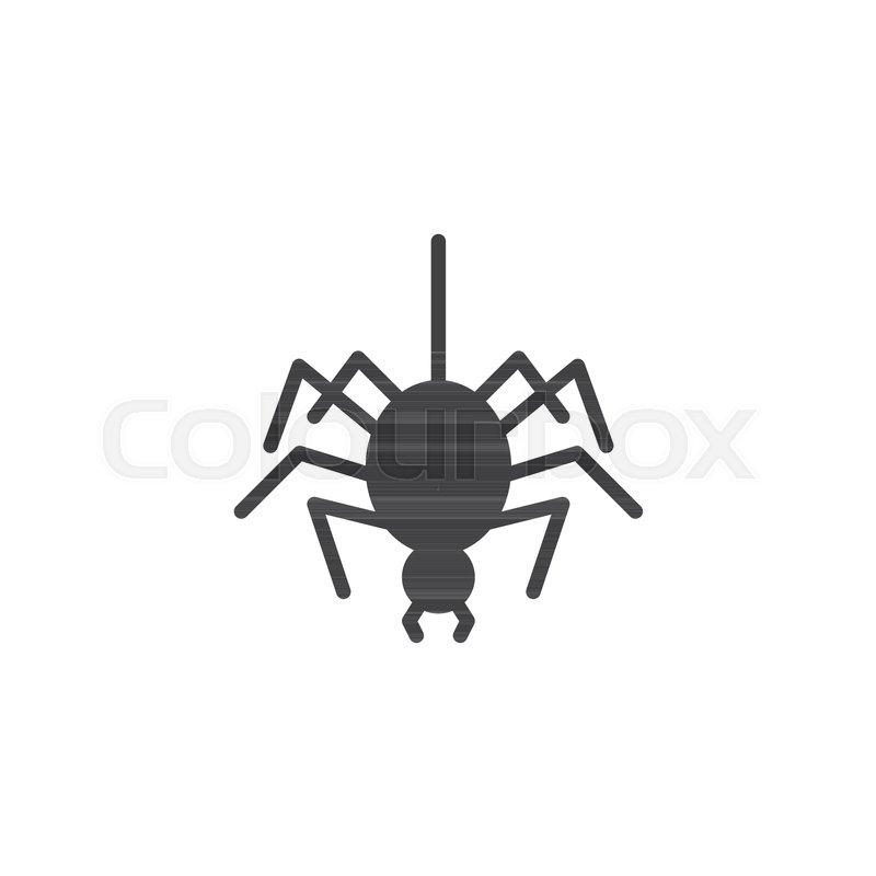 800x800 Spider Vector Icon Filled Flat Sign Stock Vector Colourbox