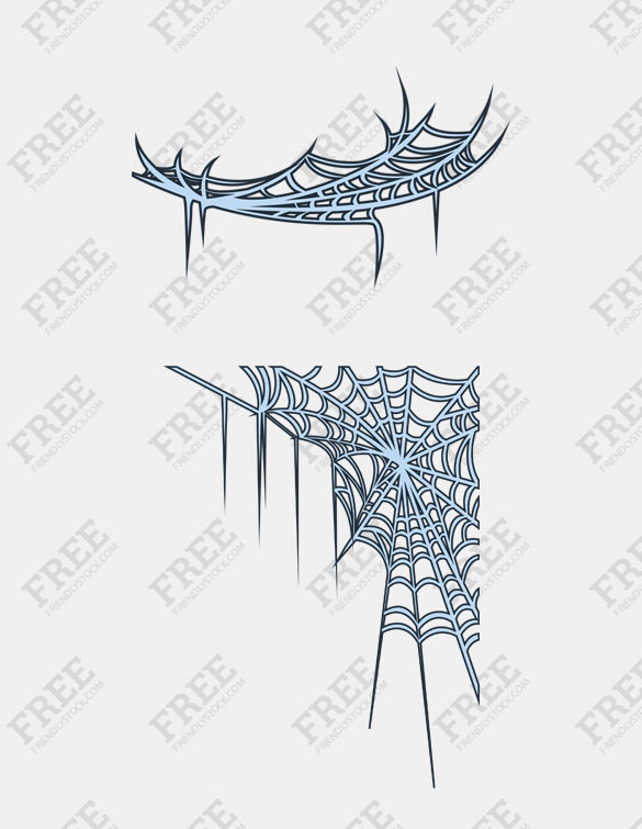 585x755 Free Graphics Spider Webs For Corners