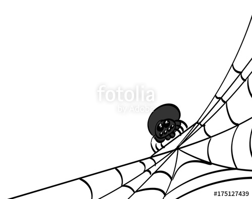 500x395 Spider Web, Bottom Right Corner Stock Image And Royalty Free