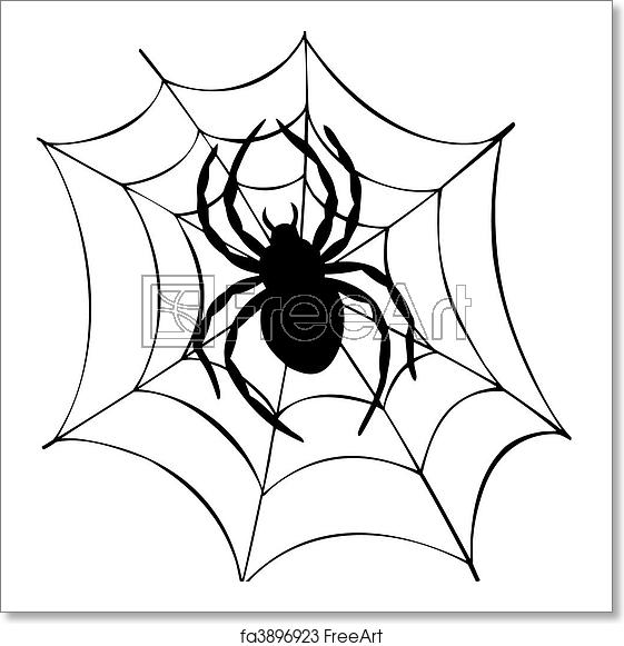 Free Art Print Of Silhouette Of Spider In Web Silhouette 561x581 Free Art Print Of Silhouette Of Spider In Web Silhouette