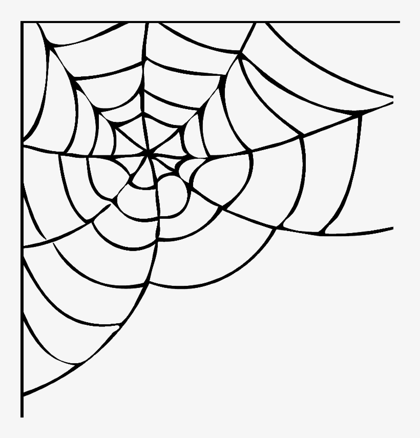 820x855 Halloween Spider Web Vector Free Png High Quality Image