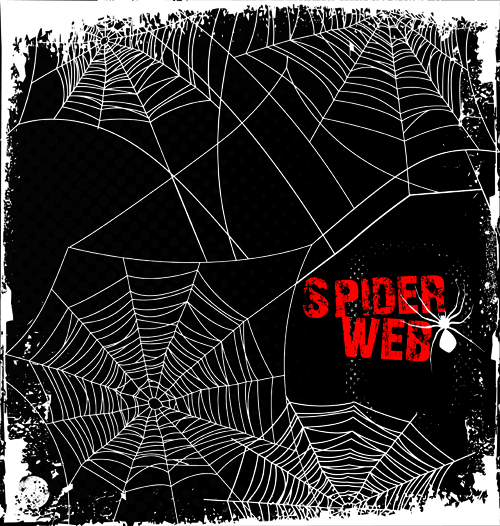 500x526 Set Of Spider Web Vector Background Free Download
