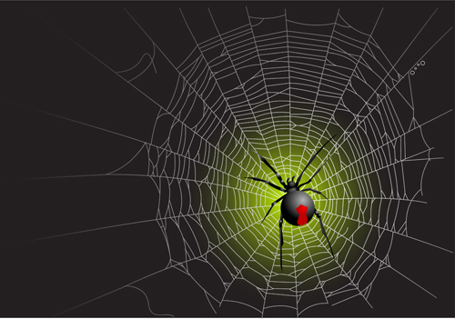 500x351 Vector Spider Web Design Background Graphics Vector For Free