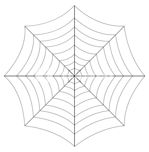 491x500 Spider Web Retro Design Royalty Free Stock Image