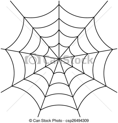 450x470 Spider Web Vector Image Of Spider Web Isolated On White Vector
