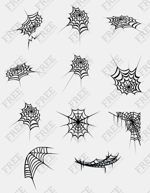 585x755 Free Graphics Black And White Spider Webs