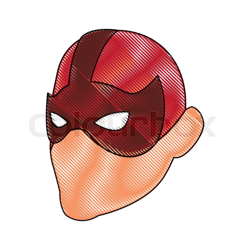 Superhero Man Face Male With The Mask Stock Vector Colourbox 800x800 Superhero Man Face Male With The Mask Stock Vector Colourbox