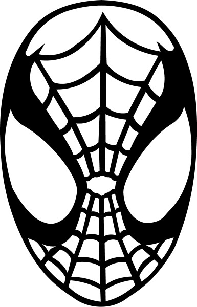 Spiderman Face Decal Sticker 385x600 Spiderman Face Decal Sticker