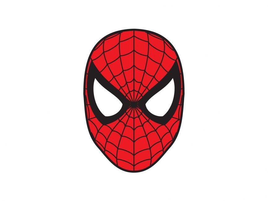 Spiderman Mask Vector 866x650 Spiderman Mask Vector