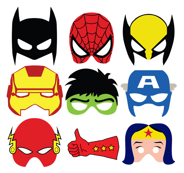 Superheroes Masks On Behance 600x564 Superheroes Masks On Behance