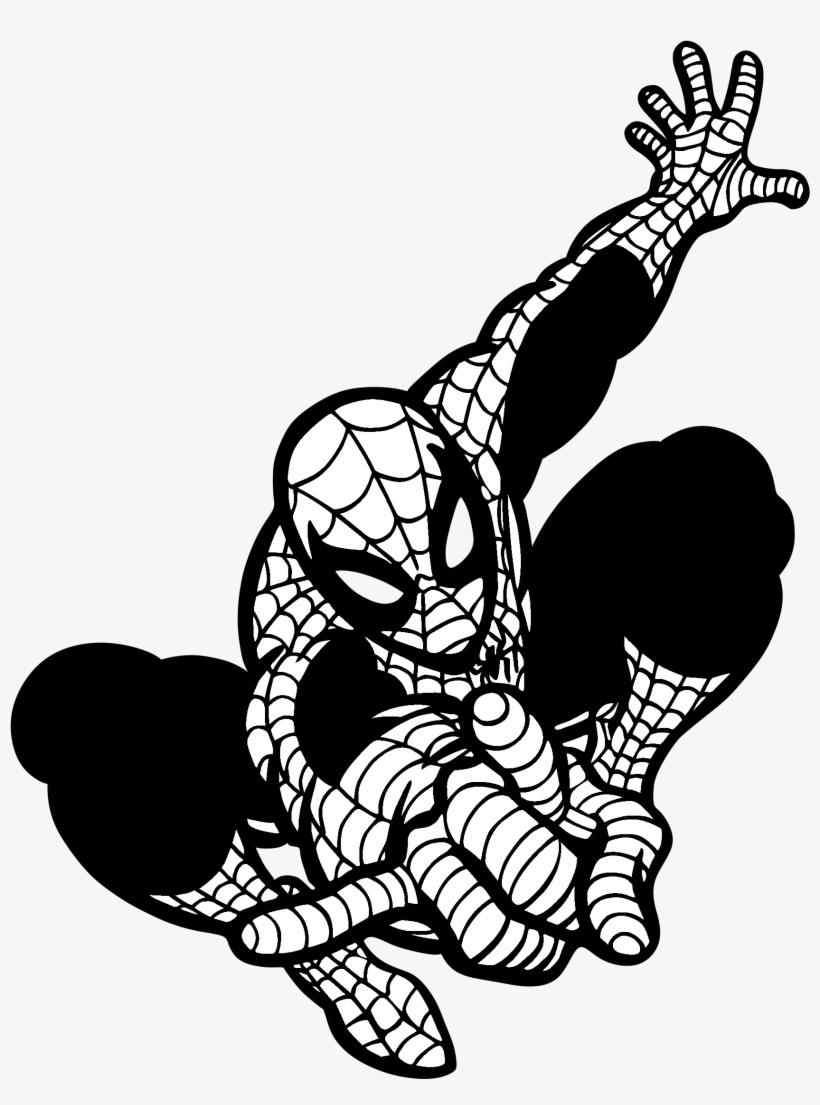 Spiderman Silhouette Vector at Vectorified.com | Collection of