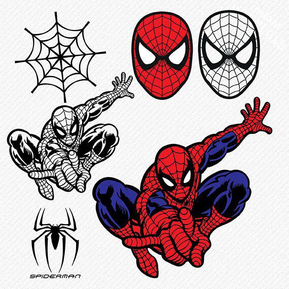 570x570 Spiderman Clipart Silhouette Spider Man Vector