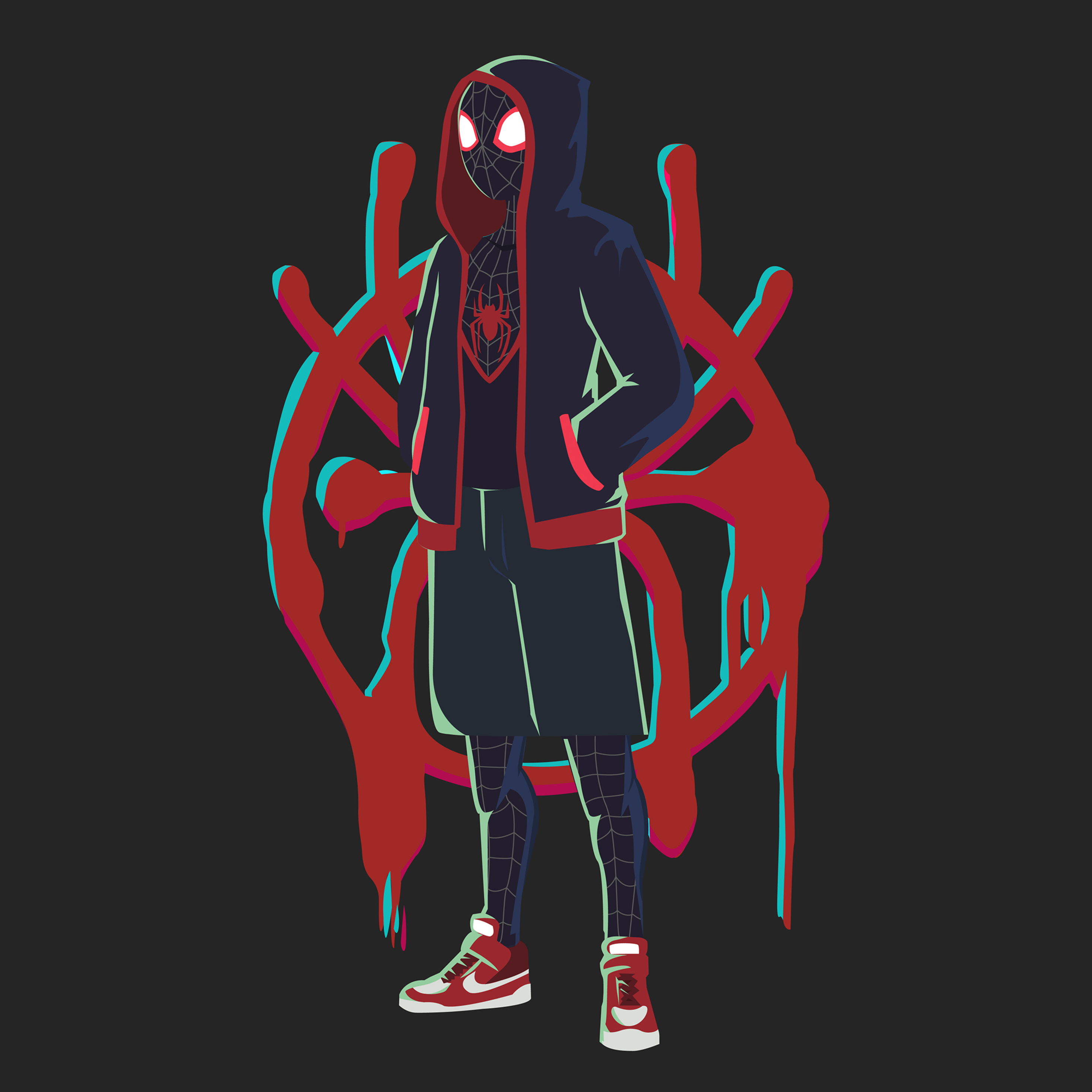 2932x2932 Spiderman Vector Illustration Ipad Pro Retina Display