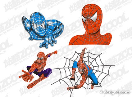 425x313 Designer Models Spiderman Vector Material
