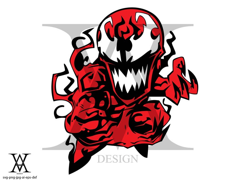 794x613 Carnage Venom Spiderman Vector Clipart Instant Download Etsy